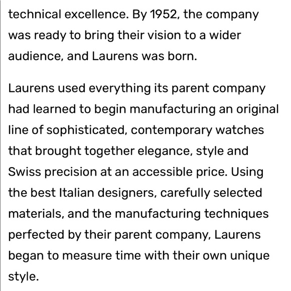 Laurens Italian mechanic Water resistant watch - Picture 9 of 9